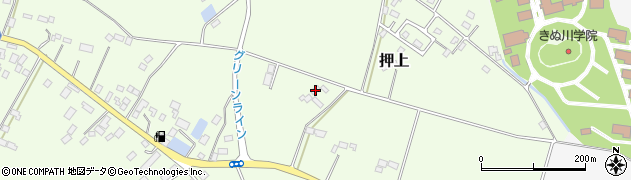 栃木県さくら市押上192周辺の地図