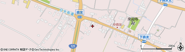 栃木県日光市森友510周辺の地図