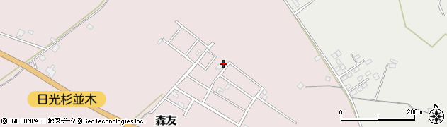 栃木県日光市森友1484周辺の地図
