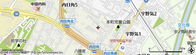 石川県かほく市内日角（ム）周辺の地図