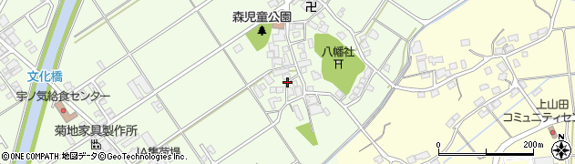 石川県かほく市森（リ）周辺の地図