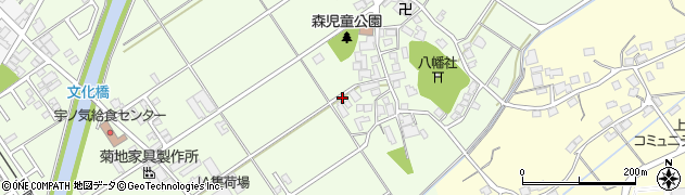 石川県かほく市森周辺の地図