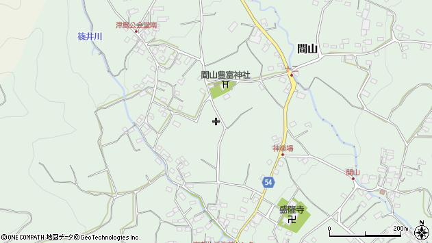 〒383-0033 長野県中野市間山の地図