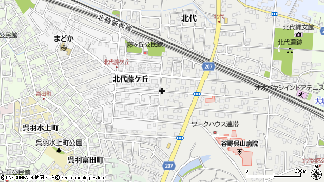 〒930-0103 富山県富山市北代中部の地図