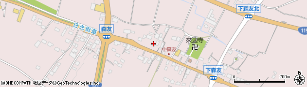栃木県日光市森友1064周辺の地図