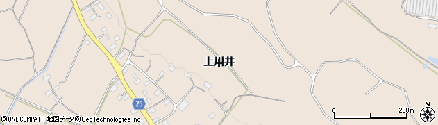 栃木県那須烏山市上川井周辺の地図