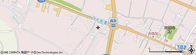 栃木県日光市森友522周辺の地図