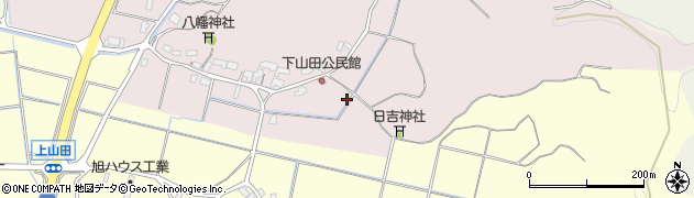 石川県かほく市下山田ト周辺の地図