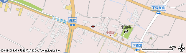 栃木県日光市森友1048周辺の地図