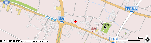 栃木県日光市森友1047周辺の地図