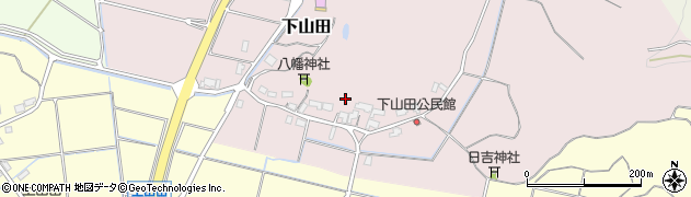 石川県かほく市下山田（ホ）周辺の地図