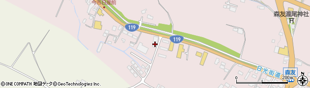 栃木県日光市森友652周辺の地図
