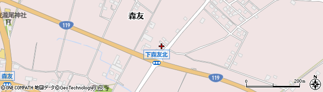 栃木県日光市森友1141周辺の地図