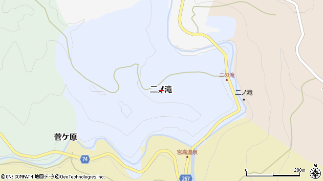 〒932-0004 富山県小矢部市二ノ滝の地図