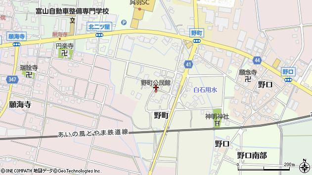 〒930-0174 富山県富山市野町の地図