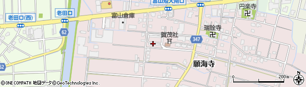 富山県富山市願海寺周辺の地図