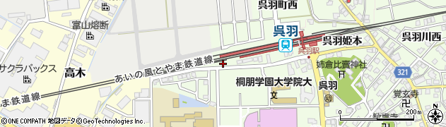 呉羽駅前第2公園周辺の地図