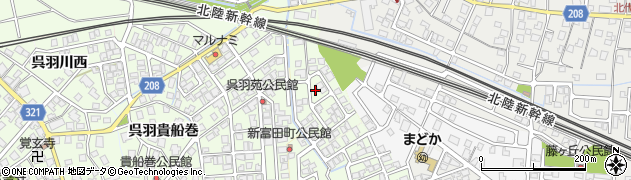 呉羽新富田町公園周辺の地図