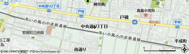 富山県射水市戸破中央通り３丁目周辺の地図