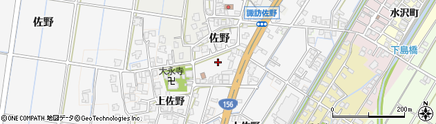 富山県高岡市佐野周辺の地図