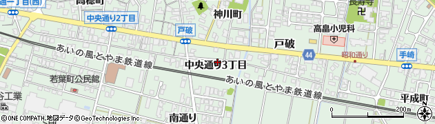 富山県射水市戸破中央通り３丁目2156周辺の地図