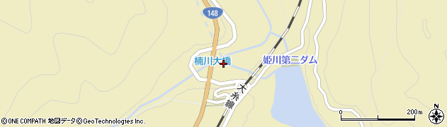 楠川大橋周辺の地図