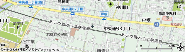 富山県射水市戸破中央通り３丁目2105周辺の地図