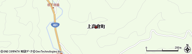 茨城県常陸太田市上高倉町周辺の地図