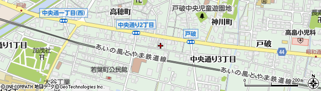 富山県射水市戸破中央通り３丁目2212周辺の地図