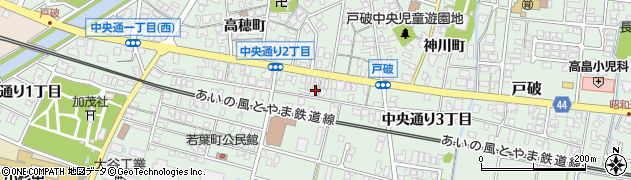 富山県射水市戸破中央通り２丁目2221周辺の地図