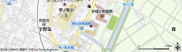 石川県かほく市宇野気（ニ）周辺の地図