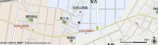 富山県射水市安吉周辺の地図