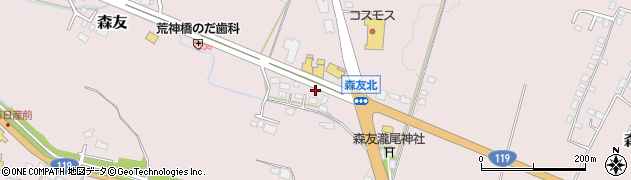栃木県日光市森友937周辺の地図