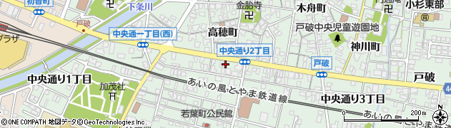 富山県射水市戸破中央通り２丁目2244周辺の地図
