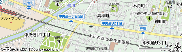富山県射水市戸破中央通り２丁目2261周辺の地図
