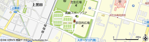 高岡スポーツコアテニスクラブハウス周辺の地図
