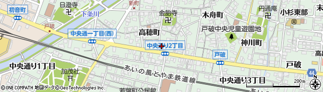 富山県射水市戸破中央通り２丁目2291周辺の地図
