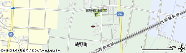 富山県高岡市蔵野町周辺の地図
