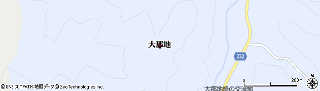 栃木県那須郡那珂川町大那地周辺の地図