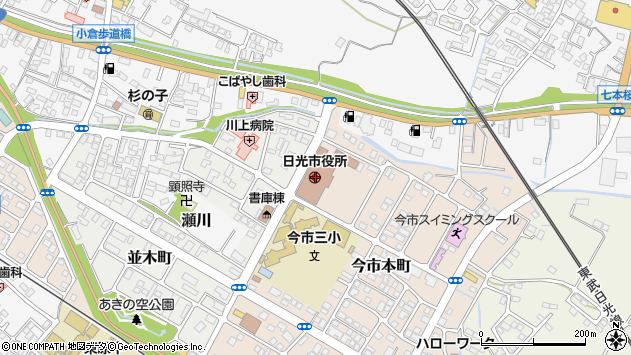 〒321-1200 栃木県日光市（以下に掲載がない場合）の地図