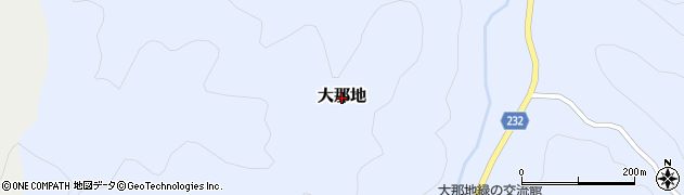 栃木県那珂川町（那須郡）大那地周辺の地図