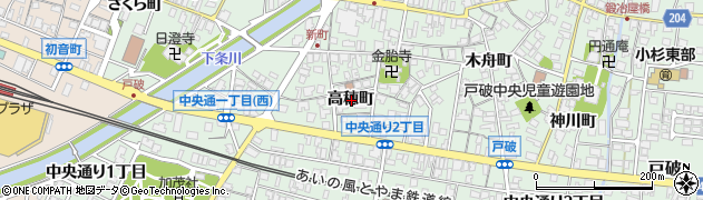 富山県射水市戸破高穂町周辺の地図