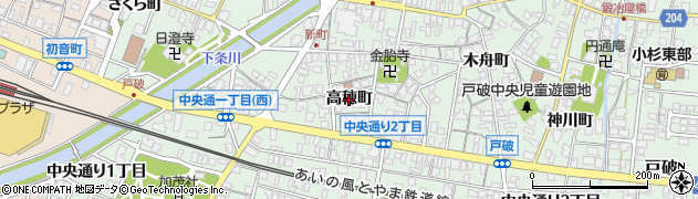 富山県射水市戸破（高穂町）周辺の地図