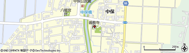 善教寺周辺の地図