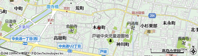 富山県射水市戸破（木舟町）周辺の地図
