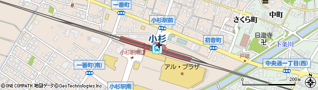 小杉駅周辺の地図