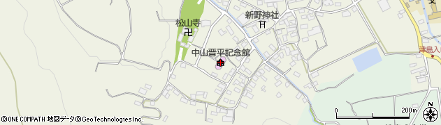 中山晋平記念館周辺の地図