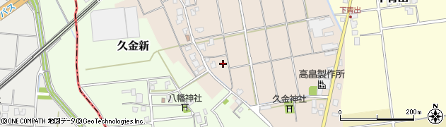 富山県上市町（中新川郡）久金周辺の地図