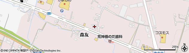 栃木県日光市森友838周辺の地図