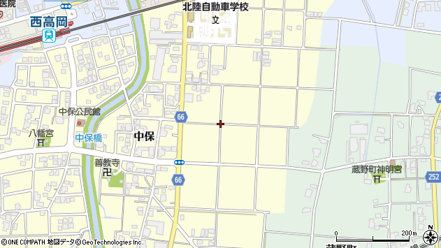 〒933-0331 富山県高岡市若保町の地図
